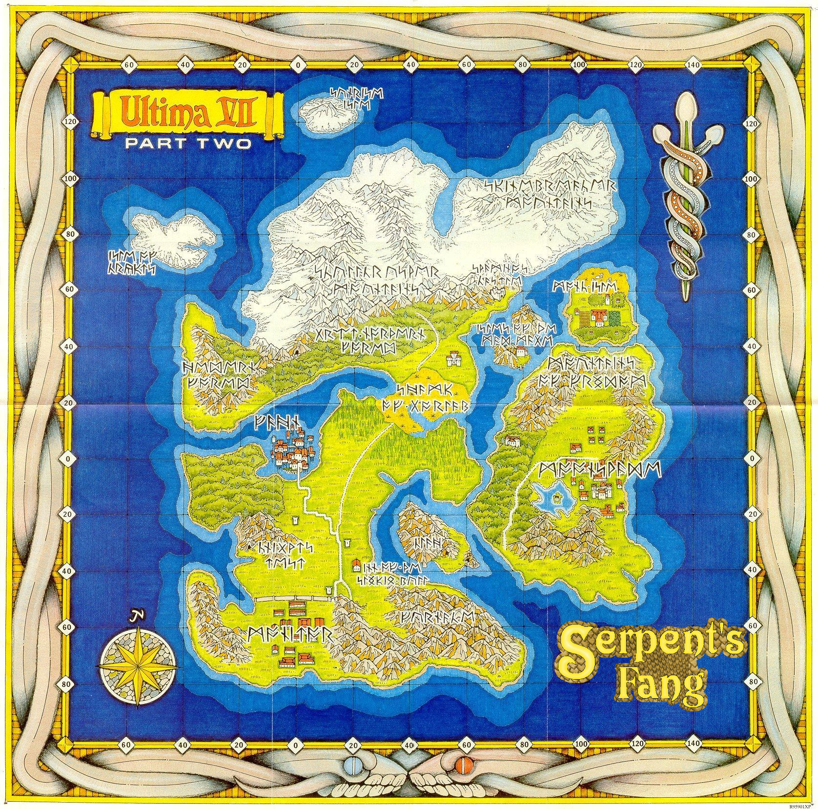 Karte der Schlangeninsel
